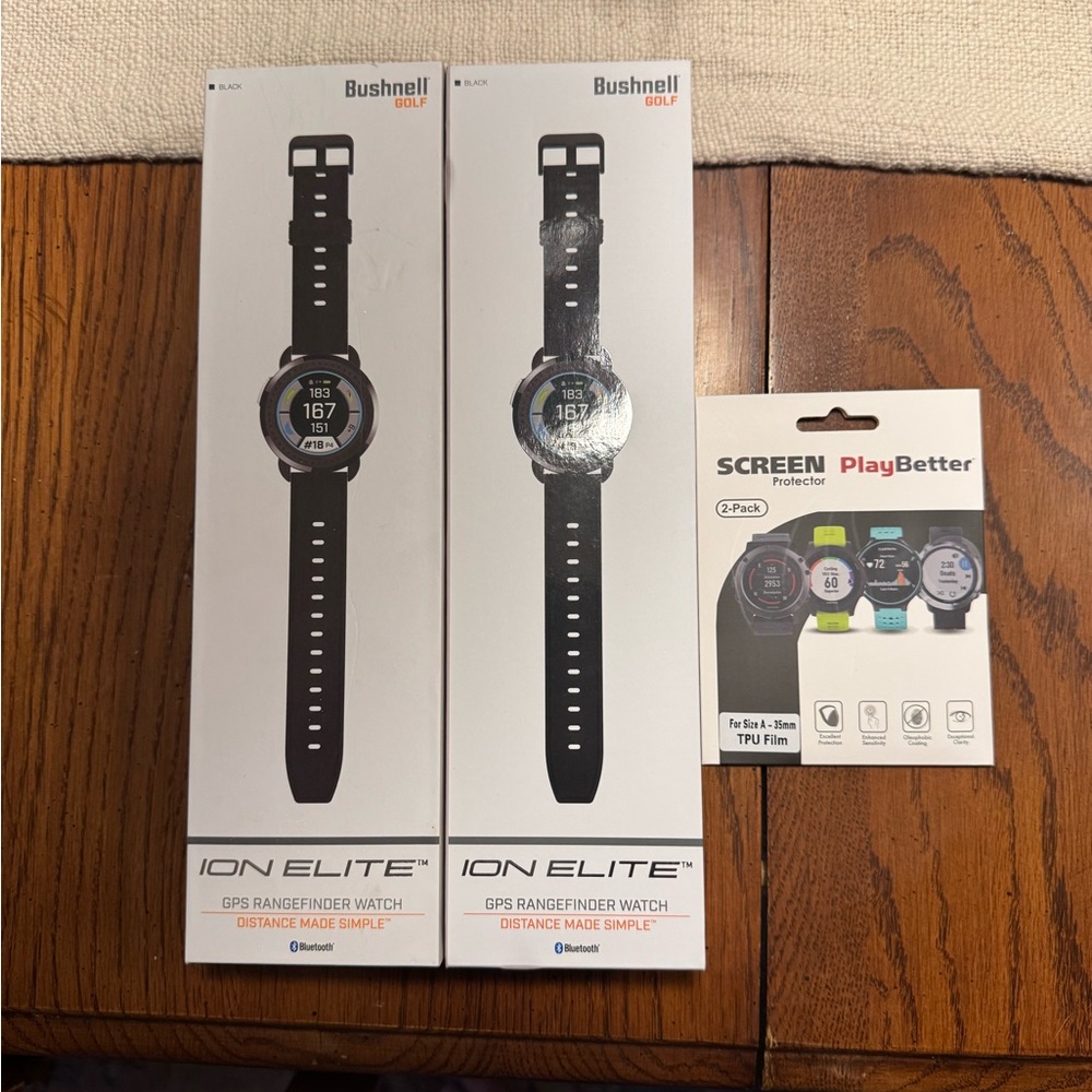 Bushnell Ion Elite GPS Rangefinder Golf Watch - Black